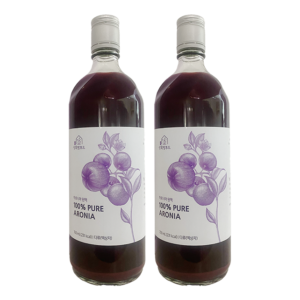 100% PURE ARONIA BERRY JUICE (2 BOTTLES)