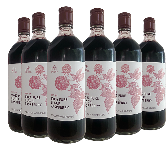100% PURE BLACK RASPBERRY JUICE 1 CARTON (6 BOTTLES)