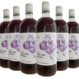 100% PURE ARONIA BERRY JUICE 1 CARTON (6 BOTTLES)